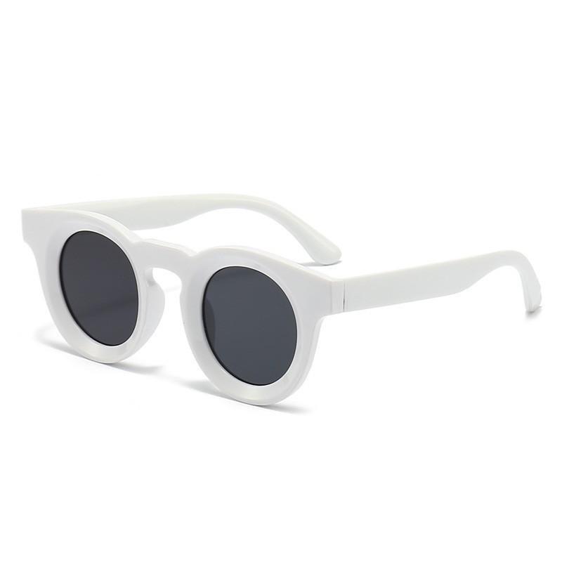 Dopamine Colorful Round Sunglasses, Thick Frame Texture, Personality Trend, Uv400 Sun Protection Sunglasses 5620
