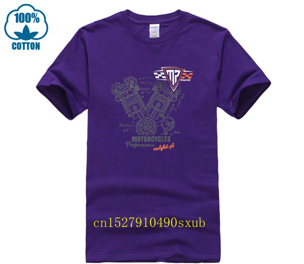 Tshirt Firmowy Malyhd Engine Pdk 100 Koszulka Meska Motocyklowa Round Neck Cool Mans Tshirt