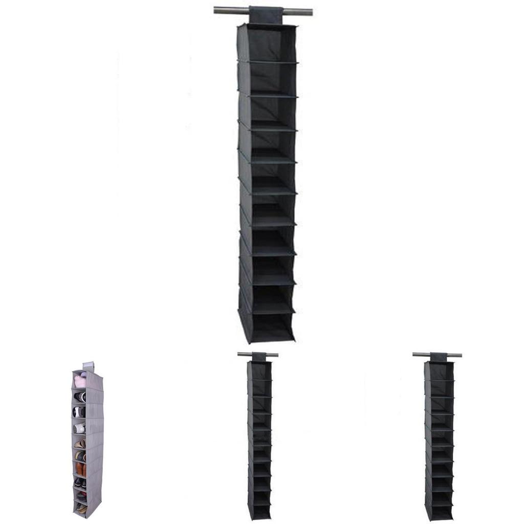 Легкий нетканый органайзер для обуви с многоярусной подвесной системой для использования в шкафу и на стене