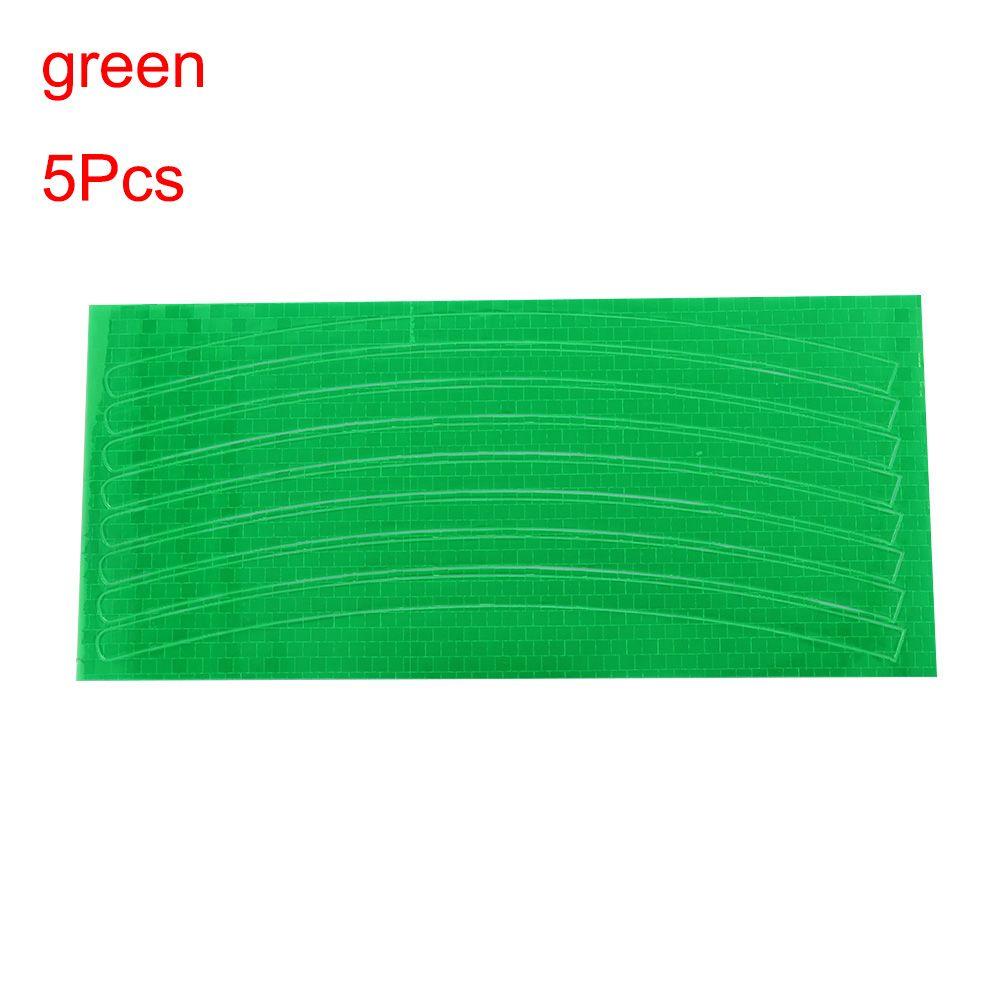 1/5Pcs New Fluorescent Accessories Decal Bicycle Car Motorcycle Reflective Stickers Wheel Rim