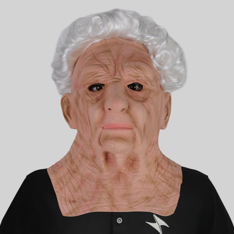 Уморительная латексная маска лысого старика для веселых костюмированных вечеринок и мероприятий на Хэллоуин