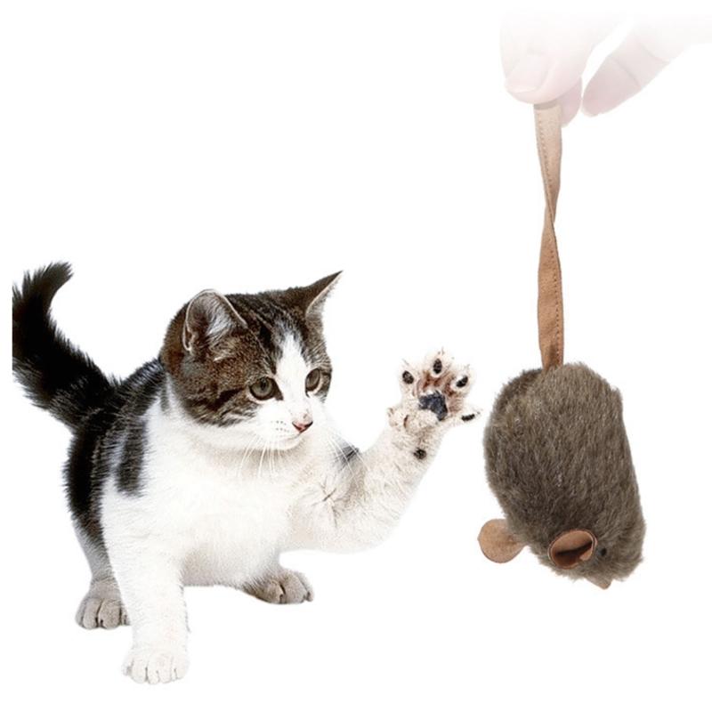 Intelligent Sensing Squeaky Mouse Cats Toy with Automatic Sensors Design For Indoor Cats Entertainment Mental Stimulation