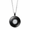 Ожерелье с подвеской из виниловой пластинки, универсальные украшения для женщин и мужчин
