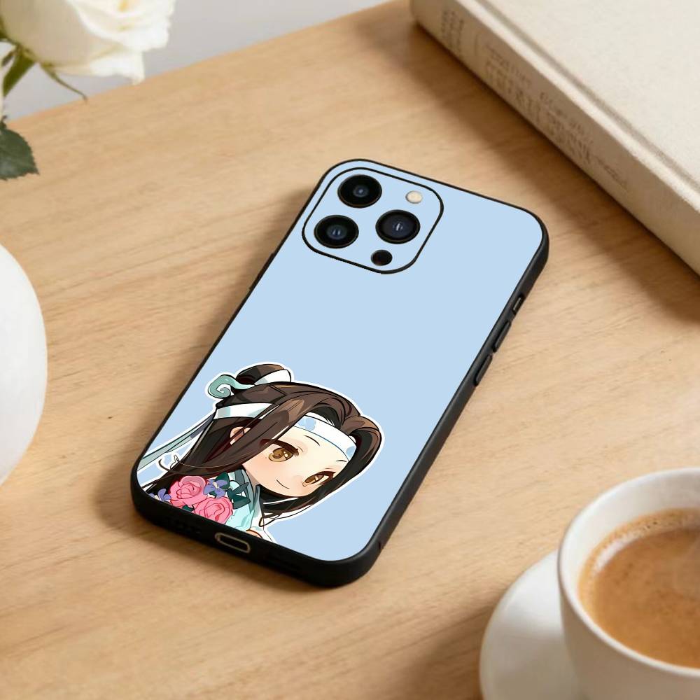 Чехол для телефона 'Грандмастер Демонической Культивации' для iPhone 16, 15, 14, 13, 12, 17, Pro Max, Plus, силиконовый, черный