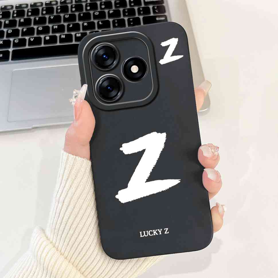 For Realme Note 50 Case RMX3834 Cute A-Z Letters Cover Soft Silicone Casing For Realme Note 50 Note50 Fundas Capa