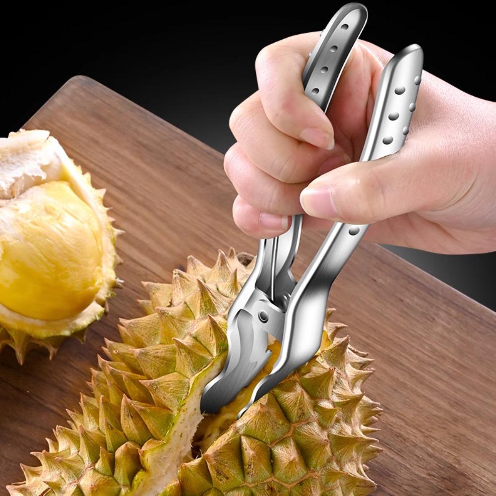 304 Stainless Steel Durian Shell Opener Anti-slip Handle Durian Shell Cracker Supermarket