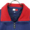 Tommy Hilfiger 90-е Старый флаг-метка Логотип в одном месте Длинный рукав Цвет Торико Флисовая куртка Мужская Б/У