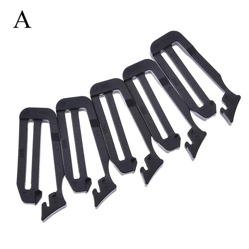 5X Molle Webbing Buckle Strap Belt End Clip Adjust Keeper Backpack Accessories