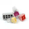 102/104/106/108 Universal Compact Wire Connectors Push-in Conductor Terminal Block 2/4/6/8 Pin Mini Fast Junction Box