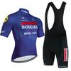Soudal Quick Step 2026 Комплект Велосипедной Одежды Джерси с Коротким Рукавом Мужской MTB Maillot Ciclismo Велосипедные Гонки Велосипедные Шорты с Подтяжками Комплект