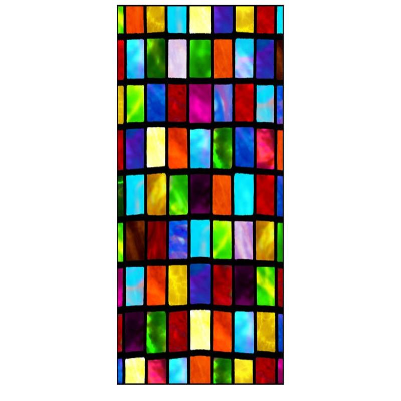 Витражная пленка для окон, непрозрачная матовая защита конфиденциальности, многоразовое съемное покрытие для церковного окна для домашнего декора