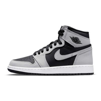 Детские кроссовки Air 1 Retro High OG GS Shadow 2.0 Серый Черный Светло-Дымчато-Серый 575441-035