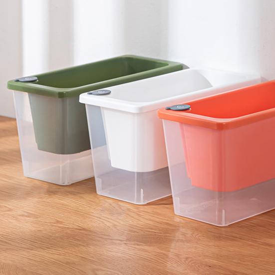 Самополивающийся горшок для растений Пластиковый цветочный горшок с резервуаром Легко наполняемый горшок для растений с фитильными шнурами для суккулентов, зеленого лука, балконного подоконника, садоводства