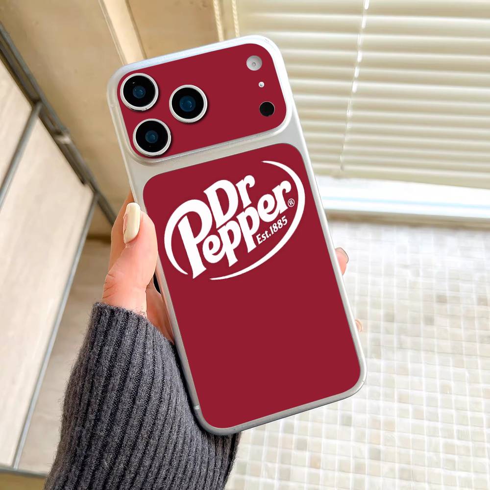 Бренд газированных напитков Dr Pepper Наклейка-обертка Для IPhone17 Pro/17pro Max Наклейка на телефон Кожаная пленка-защита задней панели Полное покрытие