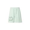 Brooklyn Fleece Logo Print Drawstring Mid-Rise Casual Shorts Women Shorts Light-Green FN5784-394