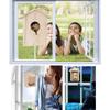 Birdhouse Bird Feeder Wooden Hanging Nest Box Outdoor Window Cage with Suction Cups