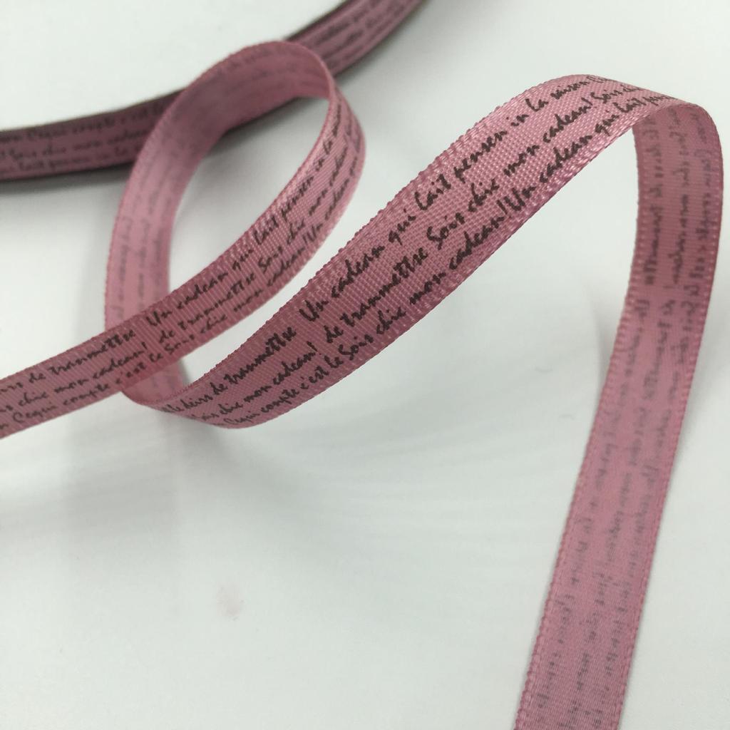 1 см полиэстеровая лента с печатными английскими буквами для самостоятельного изготовления аксессуаров для волос и подарков