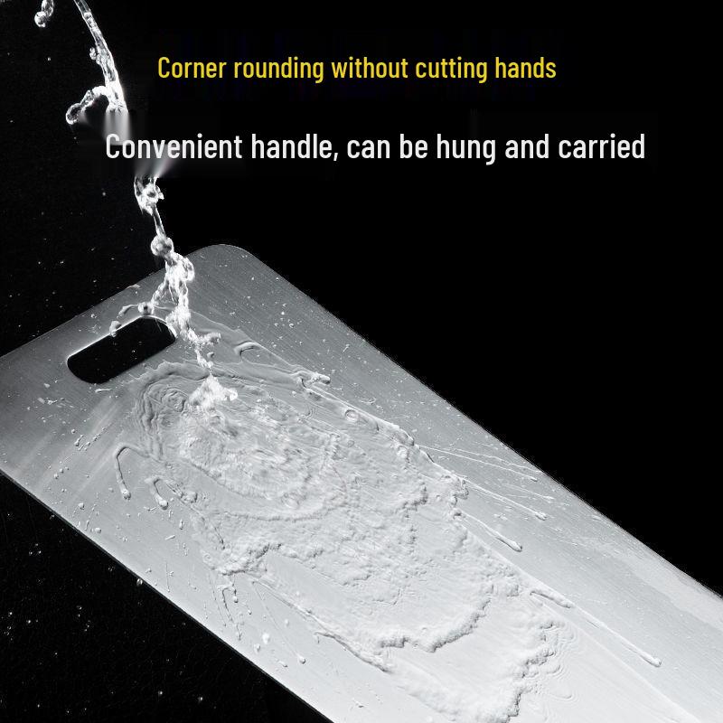 Большая антибактериальная разделочная доска - нержавеющая сталь 316, защита от плесени, утолщенная для кухонного использования