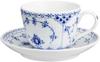 Imported Royal Copenhagen Blue Fluted Half Lace Cup Saucer 200ml Wedding Gift 1020522 [Regular Product] &