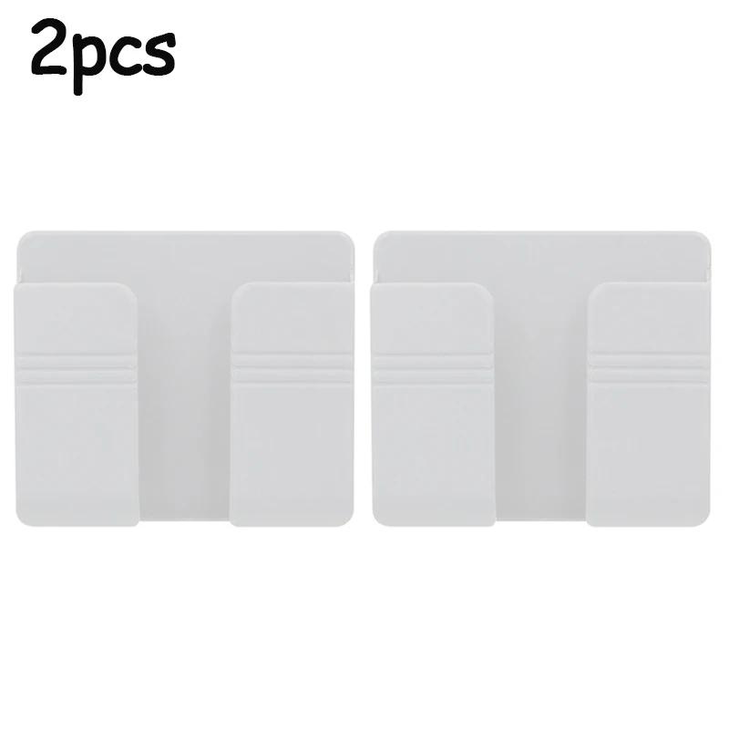 4/2/1 шт. Настенный держатель для мобильного телефона, многофункциональный держатель, пульт дистанционного управления, ящик для хранения, зарядное устройство, крючок, кабель, зарядная док-станция, подставка