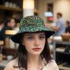 Shiny Sequin Bucket Hat for Women Glitter Bling Disco Hat Sparkly Party Rave Fisherman Cap Outdoor Sun Hat for Beach Travel