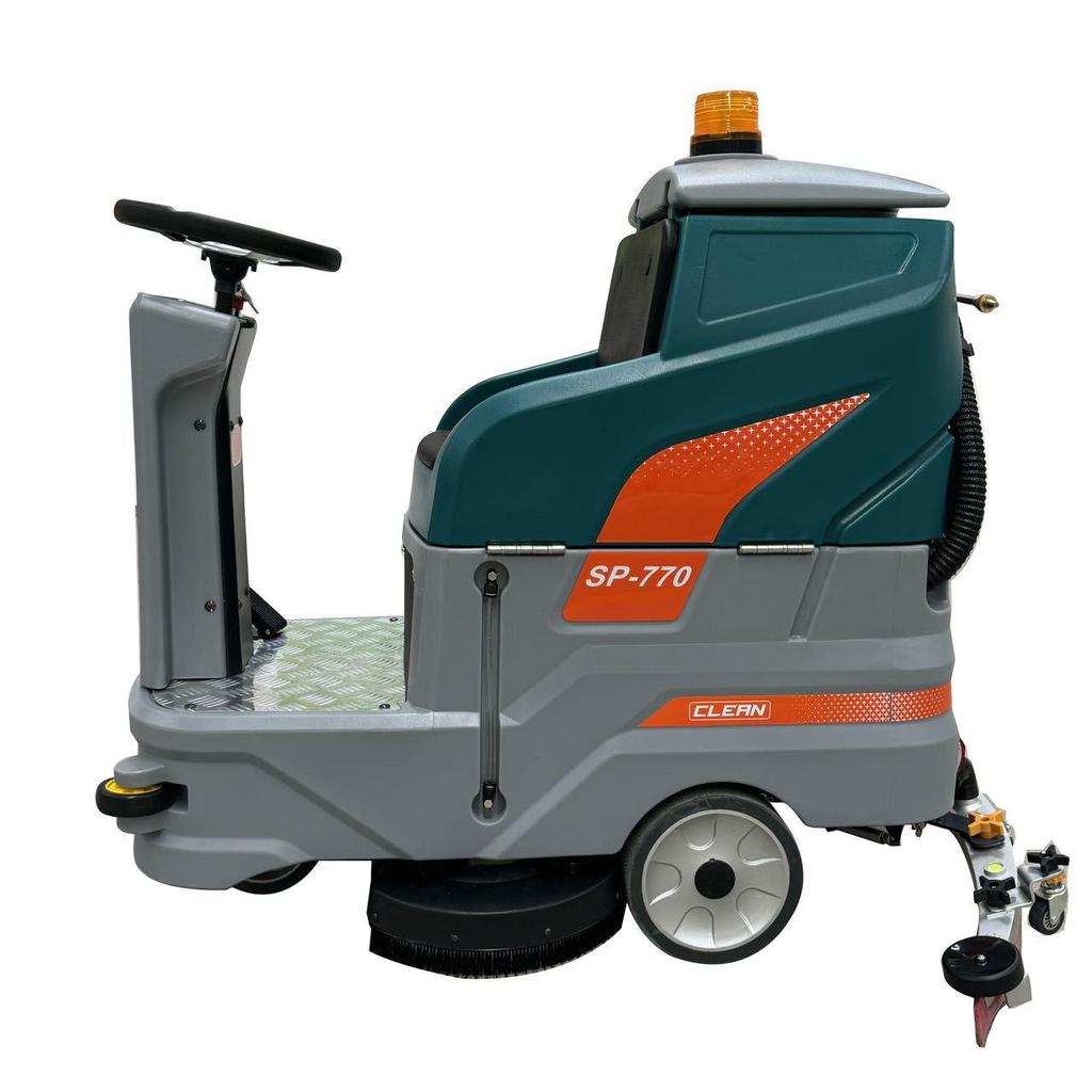 Shanshuijian 770 Dual-Brush Industrial Ride-On Floor Scrubber for Workshops and Garages