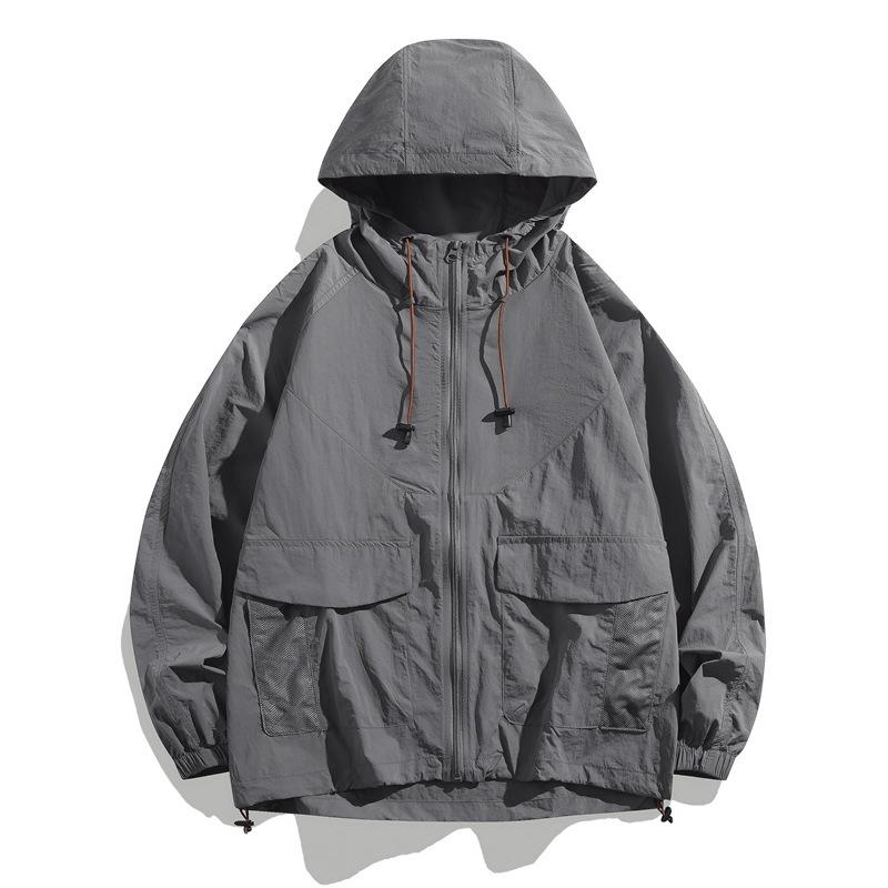 Shorts long sleeves handsome sunscreen clothing summer outdoor UV protection ice couple sunscreen clothing set jacket