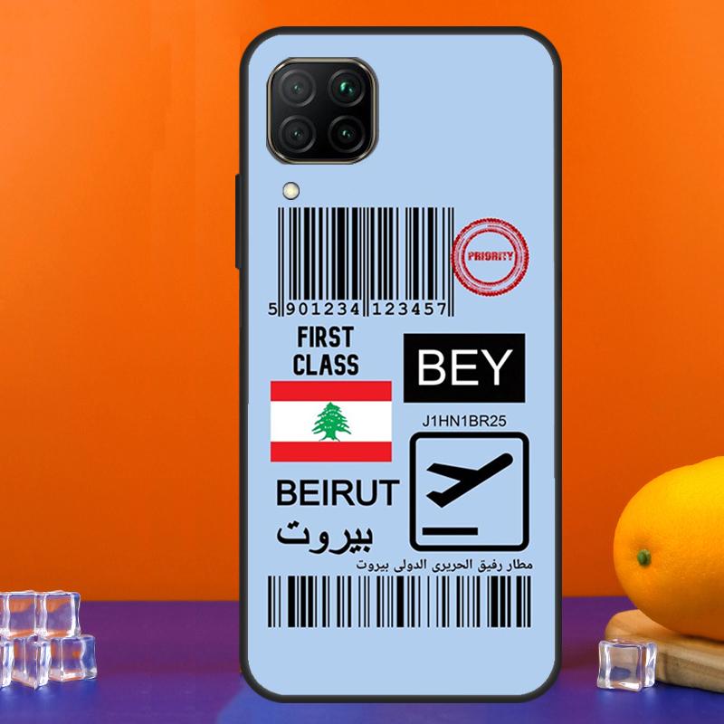 Lebanon Flag For Huawei Nova 7i 8i 11i 12i 12s 9 10 SE Y91 Y90 Y60 Y70 Y72 Y61 P30 P40 Lite P60 Pro Case