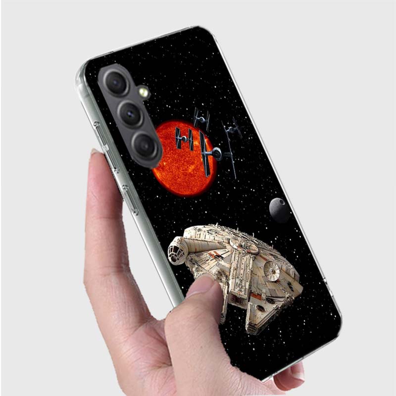 Millennium Falcon in Space Phone Case for Samsung A16 A26 A36 A56 A17 A37 A57 A07 A06 A02S A03 A04S A05S Galaxy Note 20 10 A50S