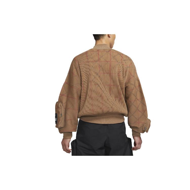 Nike Куртки X UNDERCOVER Мужские Лишайниково-коричневые С воротником-стойкой Умеренные Рабочая одежда CZ4705-382