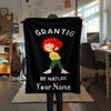 1PC Adventure Hairland Custom Name Patterned Flannel Blanket Suitable For All Seasons For Home Decor Warmth And Comfort Gifts Holiday Present