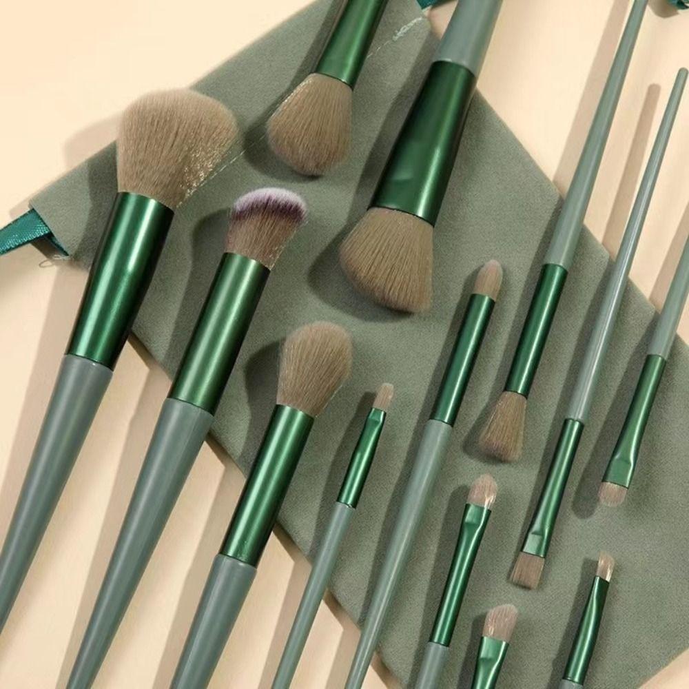 13Pcs/Set Furry Eyeshadow Powder Brush Professional Cosmetic Brush Set Appointment
