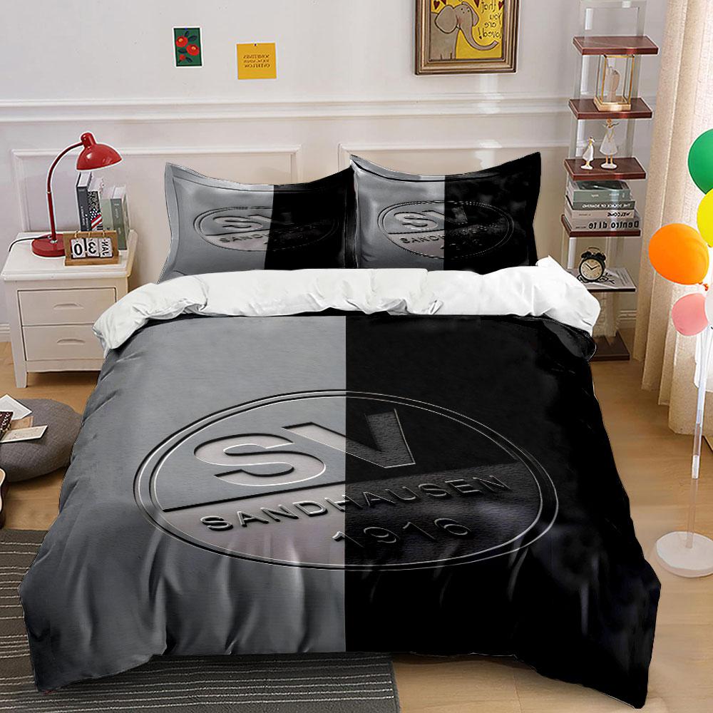 "SV Sandhausen 1916 Logo Design" Print Bedding Set Duvet Cover Pillowcases (1* Duvet Cover 2* Pillowcases Do Not Include Comforter)