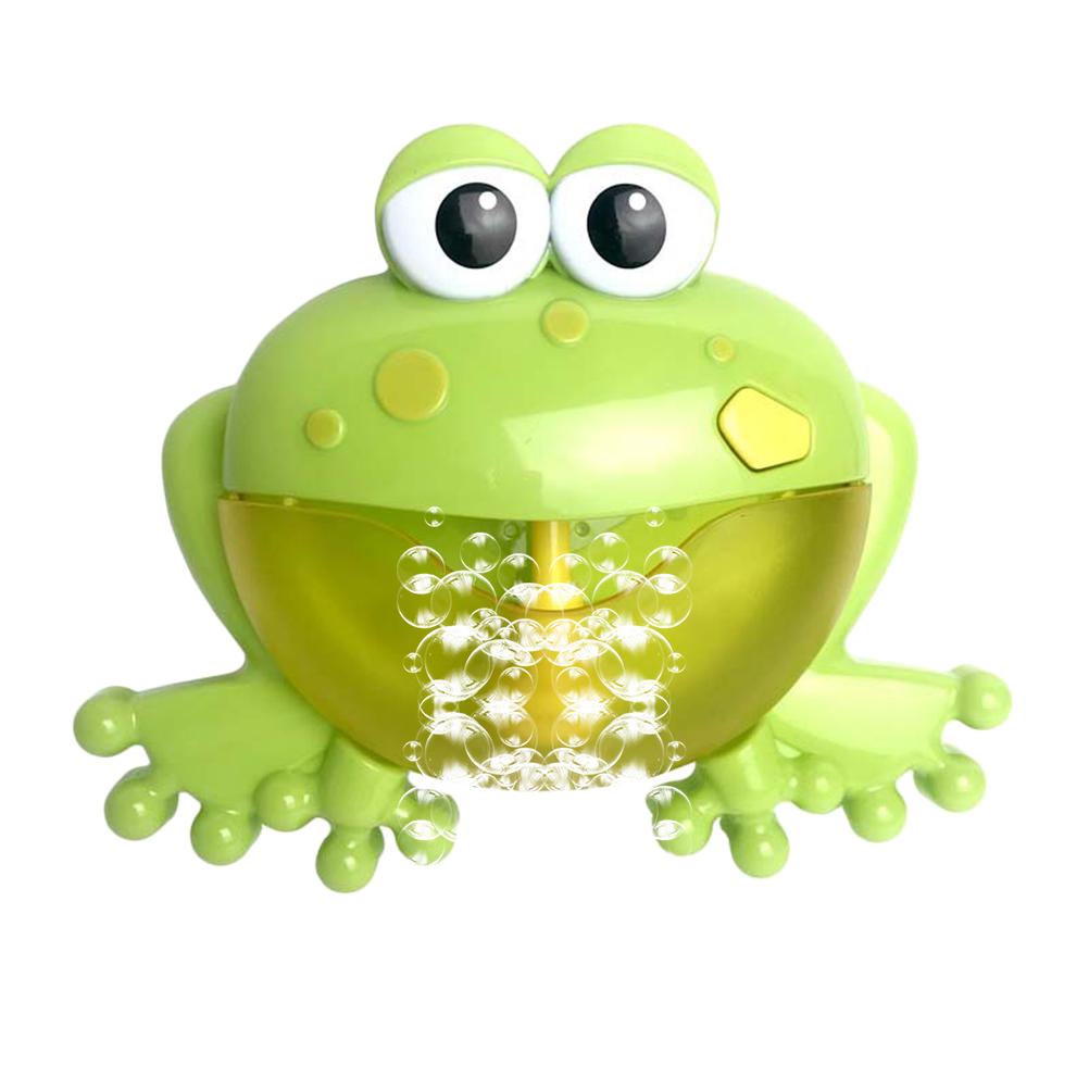 Baby Bath Bubble Machine Tub Frog Automatic Bubble Maker Blower Toys with 12 Music Songs