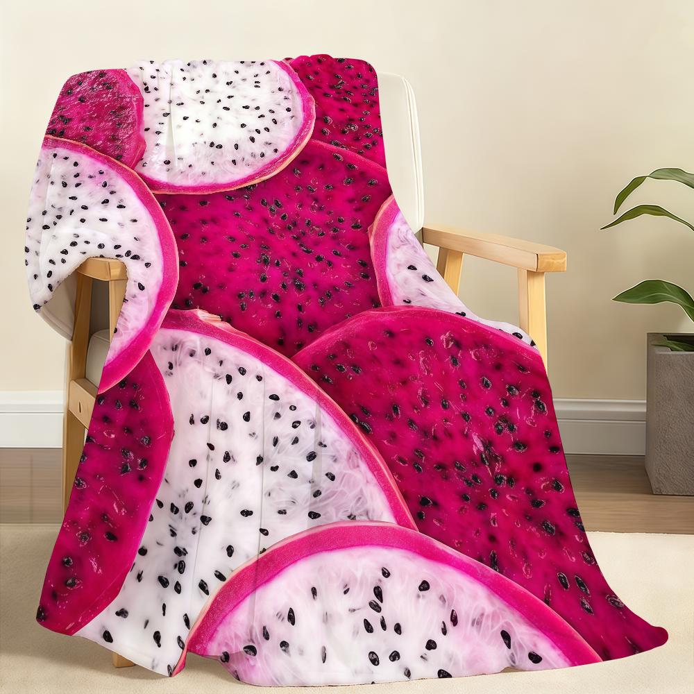 Refreshing fruit slices for summer Blanket Soft Throw Blanket for Home Bedroom Bed Sofa Picnic Travel Office Rest Blanket Gift