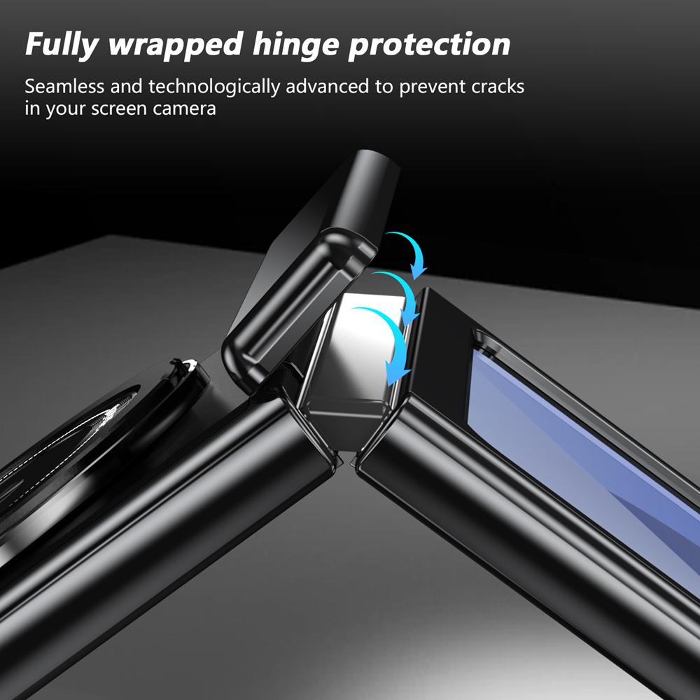 KEYSION Вращающийся на 360 ° магнитный чехол-кольцо MagSafe для Samsung Galaxy Z Flip 6 5 4 3 шарнирный чехол для телефона с защитой экрана