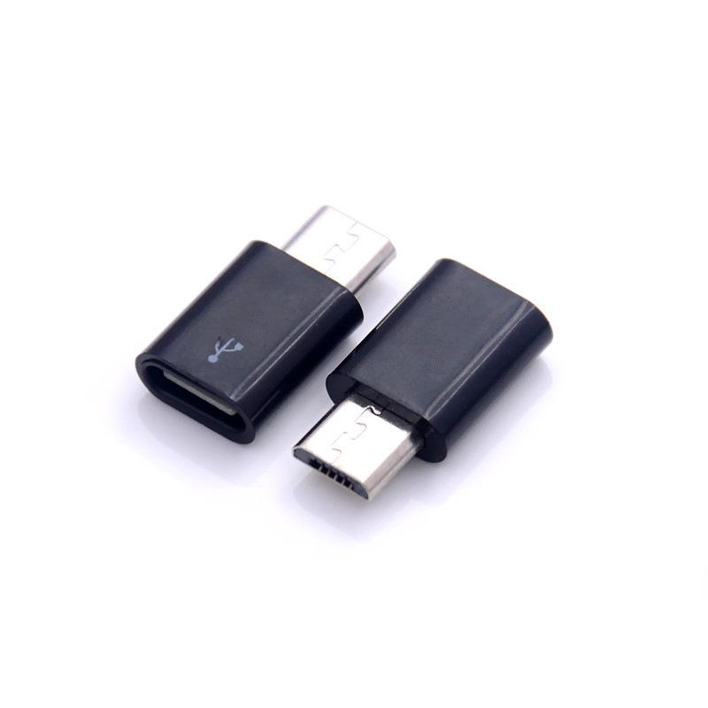 Адаптер Type-C — Micro USB для зарядки и передачи данных Android и iPhone