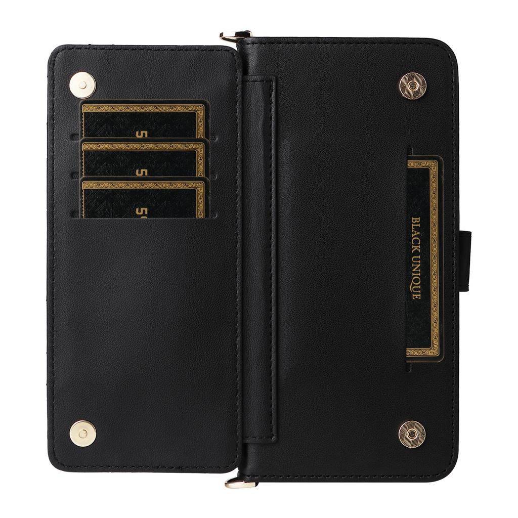 For Motorola Edge (2025) 5G/Edge (Gen 6) Case with Shoulder/Wrist Strap Leather Phone Cover Stand Wallet