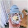 Lovely Kids Water Bottle 300ml Kindergarten Children Water Cup With Gravity Ball Baby Portable With Straw Anti-choking Cute Cup