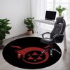 1pc Dragon Emblem Office Round Area Rug, Indoor Mat Suitable For Office, Under Office Chairs Bedroom Living Room Home Decor, Room Deco