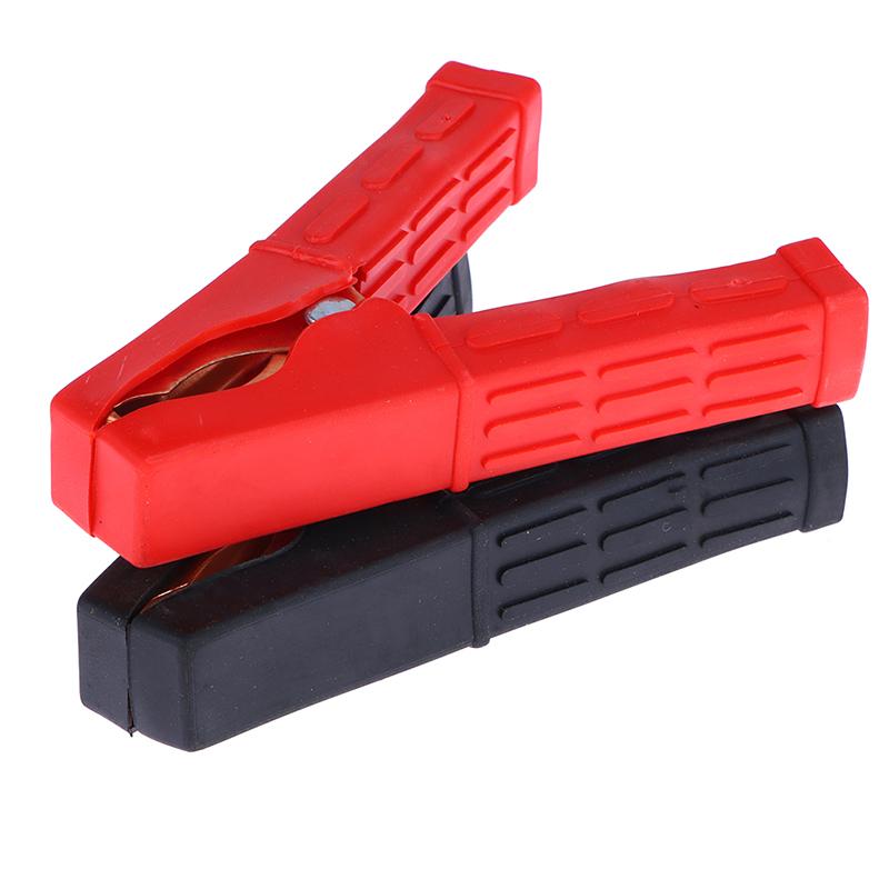 2Pcs 200A Crocodile Alligator Clips Car Battery Insulated Clip Clamp Connector