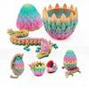 3D-печатная фигурка драконьего яйца с подвижными суставами, китайская фигурка лунга, шарнирный дракон