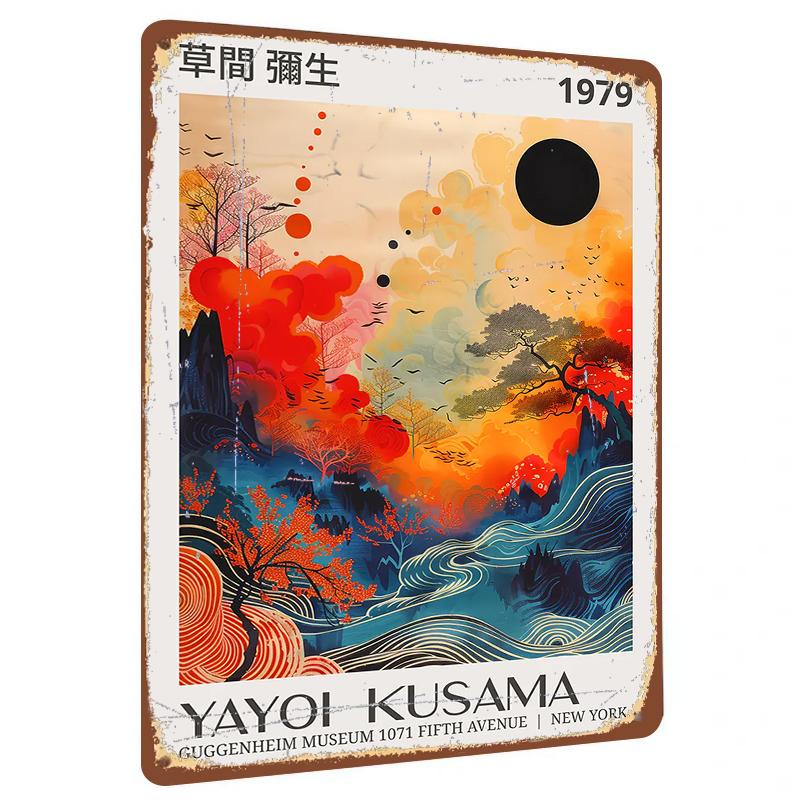 Yayoi Kusama Reproduction Metal Wall Art Modern Home Decor Guggenheim Museum New York Limited Edition