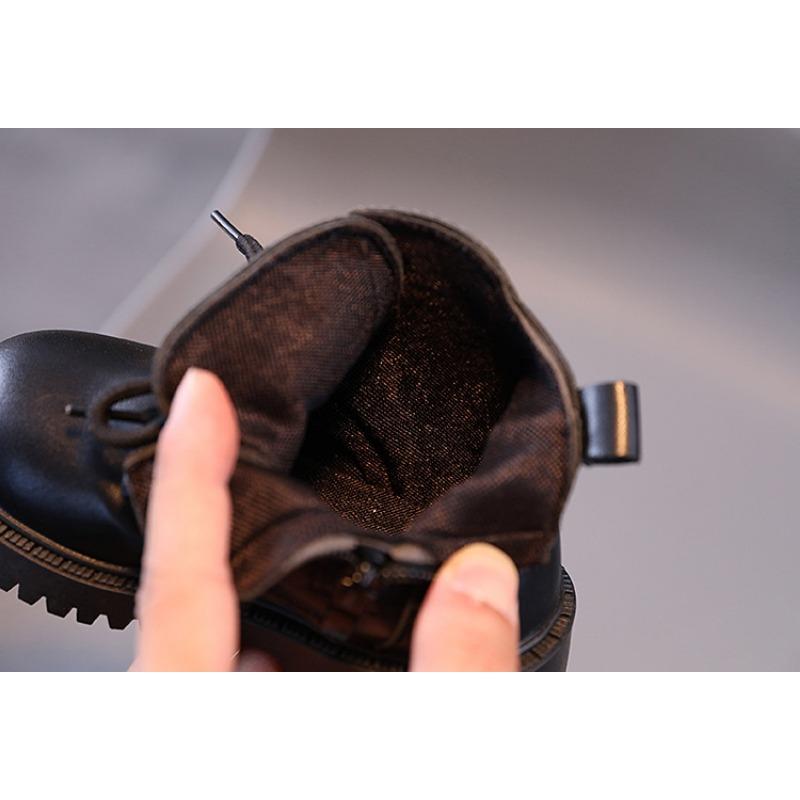 Детские ботинки Martin, осенне-зимние, новые, модные, британские, кожаные ботинки для девочек, короткие ботинки для мальчиков с мягкой подошвой