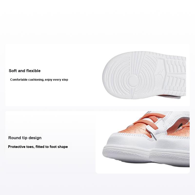 Air Jordan 1 Low ALT TD Light Madder Root Детские кроссовки Розовый Черный Белый DM8967-801