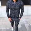 New Gentleman Plaid Men's Tracksuit Sets Casual Zipper Jacket Coat Sports Suit High Quality 3D Print Fashion 2-Piece Men Clothes