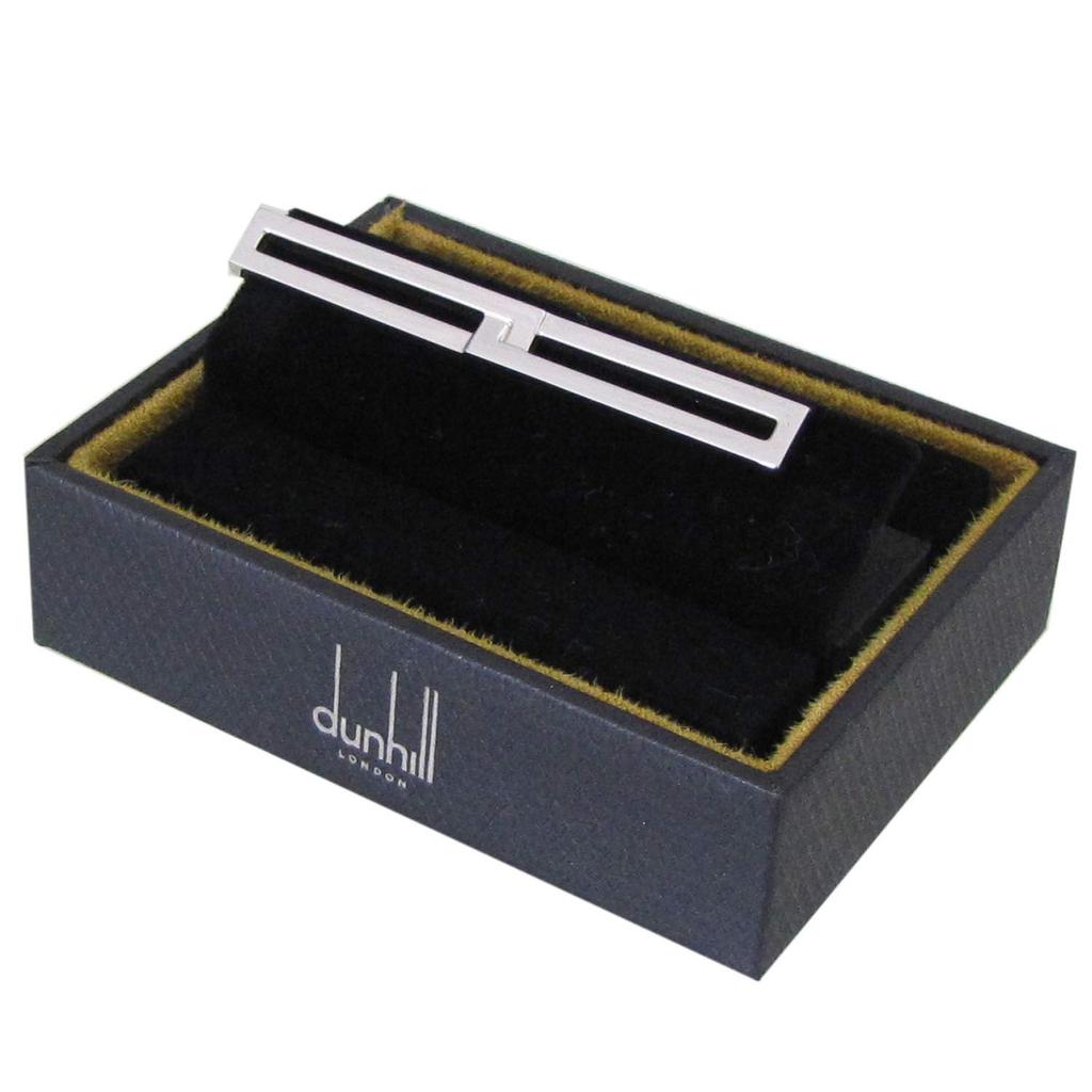 Dunhill Eight Tie JSD3168K Men's Clip, Platinum-Plated Brass, [Used]