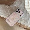 Корейский Милый Розовый Карусель Олень Бант Чехол для iPhone 17 Pro 16 Pro Max 14 15 Противоударный Защитный Чехол