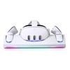K&SGAMER VR Charging Stand for Meta Quest 3, Dock Accessory, Desktop Headset and Controller Holder, Type-C, Fast Charging, with LED Light