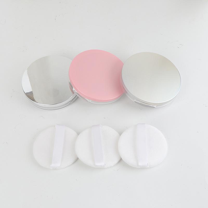 3G Ультратонкая пустая рассыпчатая коробка для пудры, банка для макияжа, сито, контейнер, слоеное зеркало